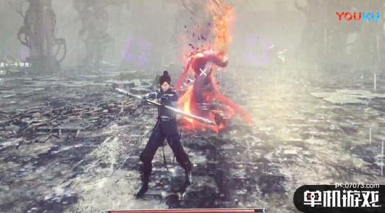 国产武侠act《嗜血印》boss演示 元气少女痛打主角